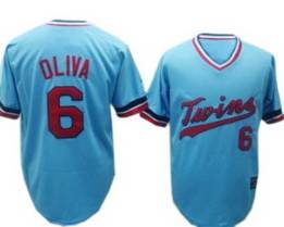 Oliva Light Blue jersey MLB Throwback Minnesota Twins jersey