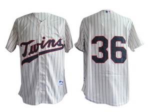 White Jersey:  Nathan MLB #36 Minnesota Twins Jersey In White