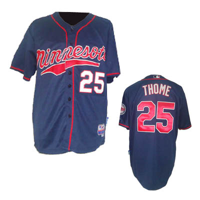 Thome Blue jersey 2011 MLB Minnesota Twins jersey