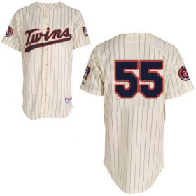 #55 Capps Cream Minnesota Twins MLB Jersey