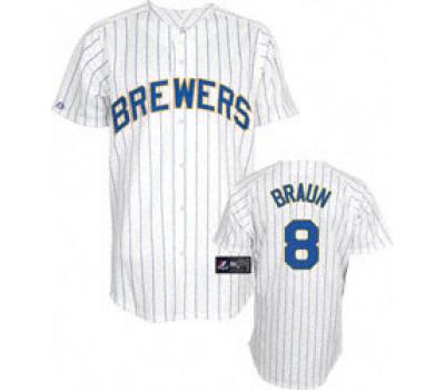 White Brewers Ryan Braun Home Alternate MLB Jersey