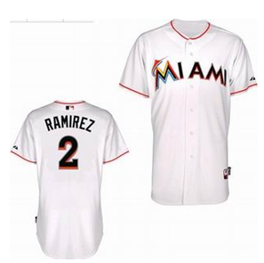 2012 New #2 White Hanley Ramirez  Miami Marlins jersey