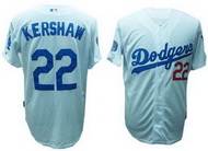 Stitched Replithentic Cool Base #22 White Clayton Kershaw Home Los Angeles Dodgers jersey