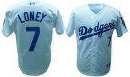 White James Loney Stitched Replithentic Los Angeles Dodgers #7 Jersey