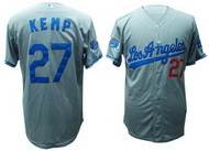 #27 Matt Kemp Gray Los Angeles Dodgers 1955 Champions Anniversary Patch Jersey