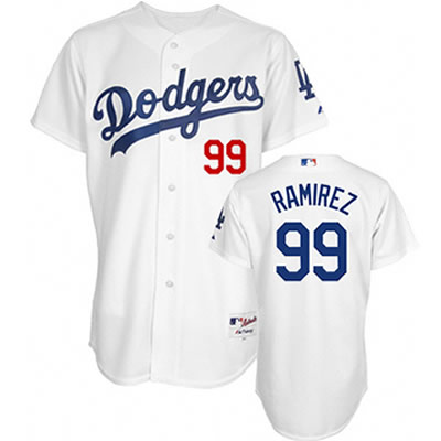 Los Angeles Dodgers #99 Manny Ramirez New MLB Jersey in White