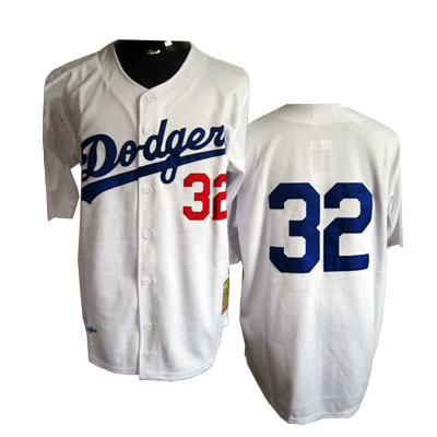 #32 Sandy Koufax White Los Angeles Dodgers MLB Jersey