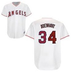 Angels #34 Adenhart White MLB Jersey