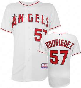#57 White Francisco Rodriguez Los Angeles Angels jersey