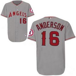 Garret Anderson Grey Jersey, Los Angeles Angels of Anaheim #16 Jersey