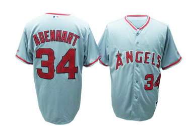 Los Angeles Angels #34 Adenhart Jersey in Grey