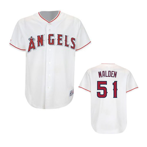 Walden White Jersey, Los Angeles Angels #51 MLB Jersey