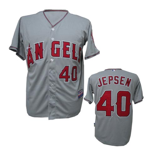 Jepsen Jersey: MLB #40 Los Angeles Angels Jersey in Black