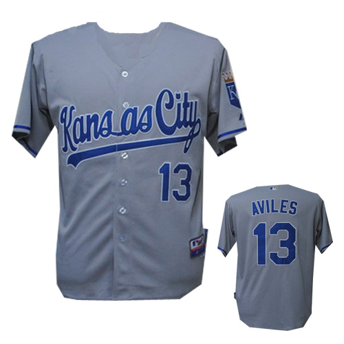 Grey Aviles MLB Kansas City Royals #13 Jersey