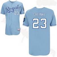 Zach Greinke Light Blue Royals Cool Base Jersey