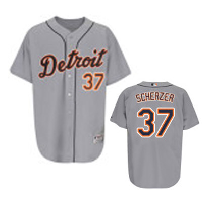 Detroit Tigers #35 Scherzer MLB Jersey in White