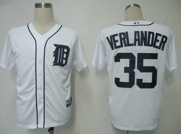 White Verlander jersey, Detroit Tigers #24 Jersey