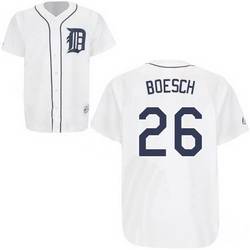 White Brennan Boesch jersey, Detroit Tigers #26 Stitched Jersey