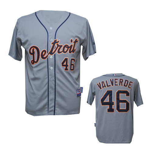 Valverde Grey Jersey, Detroit Tigers #46 Jersey
