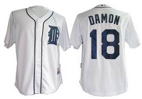 Damon White Jersey, Detroit Tigers #18 MLB Jersey