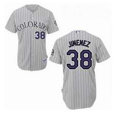 Jimenez Grey Jersey, Colorado Rockies #38 MLB Jersey