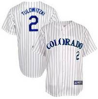 Tulowitzki Home Jersey: #2 Colorado Rockies Jersey In White