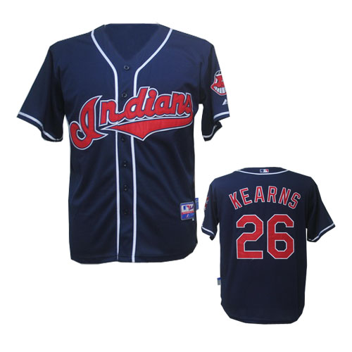 Dark Blue Kearns Indians #26 Jersey