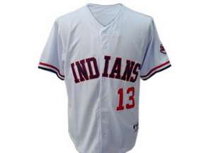 White Pedro Cerrano MLB Cleveland Indians #13 Jersey