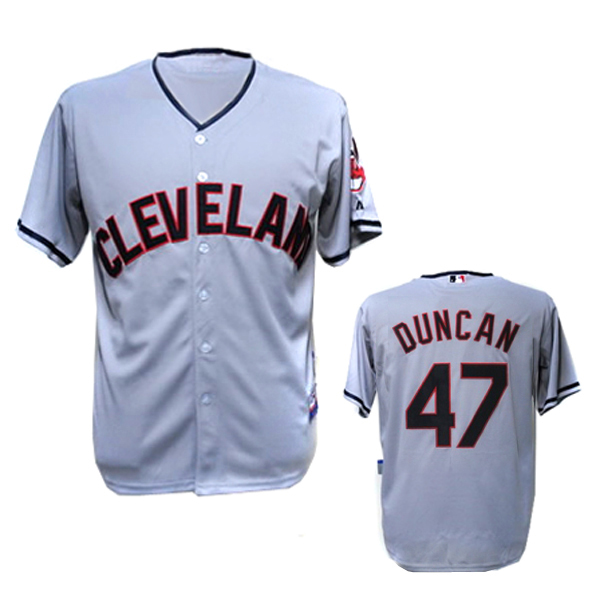 Team Color Duncan jersey, Cleveland Indians #47 MLB jersey