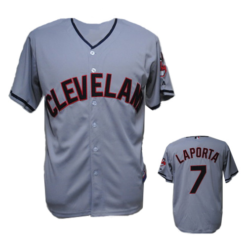 Laporta Jersey: #7 Cleveland Indians Jersey In Grey