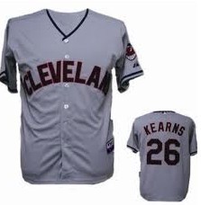 Kearns Jersey Grey #26 MLB Cleveland Indians Jersey