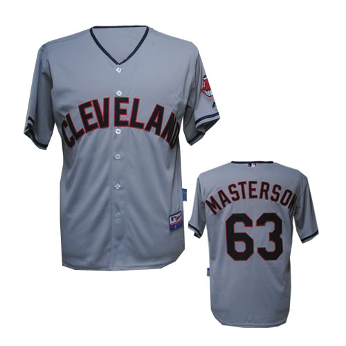 Masterson Grey jersey, Cleveland Indians #63 MLB jersey