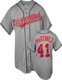 Martinez Jersey: #41 Cleveland Indians Jersey In Grey