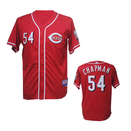 Chapman Jersey Red #54 MLB Cincinnati Reds Jersey