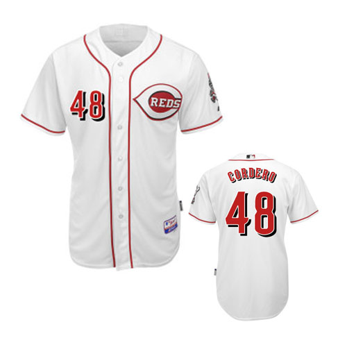 Cordero White Jersey, Cincinnati Reds #48 MLB Jersey