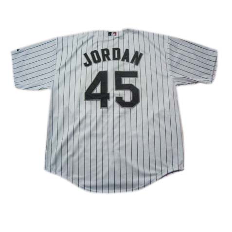 White Green Jordan Pinstripe MLB Chicago White Sox #45 Jersey