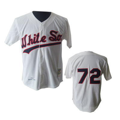 White Fisk jersey, Chicago White Sox #72 Jersey