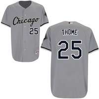 #25 Gray Jim Thome Chicago White Sox jersey