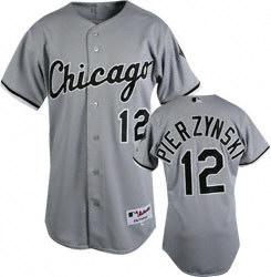 A.J. Pierzynski Grey Jersey, Chicago White Sox #12 MLB Jersey