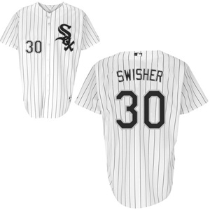 Nick Swisher Home Jersey: #30 Chicago White Sox Jersey In White