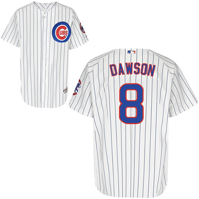 Blue Dawson White Chicago Cubs #8 Jersey