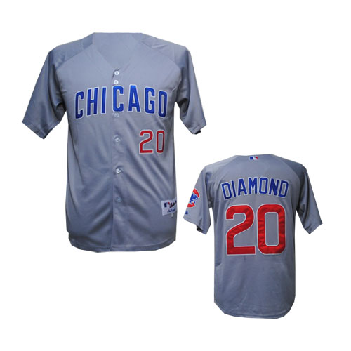 Cubs #20 Diamond Grey MLB Jersey