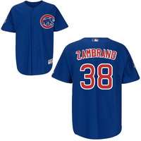 Chicago Cubs #38 Carlos Zambrano Blue Jersey