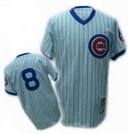 Dawson Jersey: Mitchell and Ness #8 Chicago Cubs Jersey in White