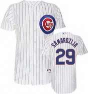 Chicago Cubs #29 Samardzija White Throwback Jersey