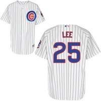 Derrek Lee Home White Cubs Jersey