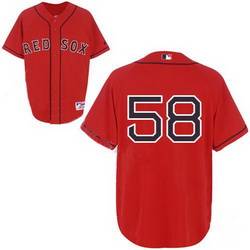 Red Jonathan Papelbon Boston Red Sox #58 Jersey
