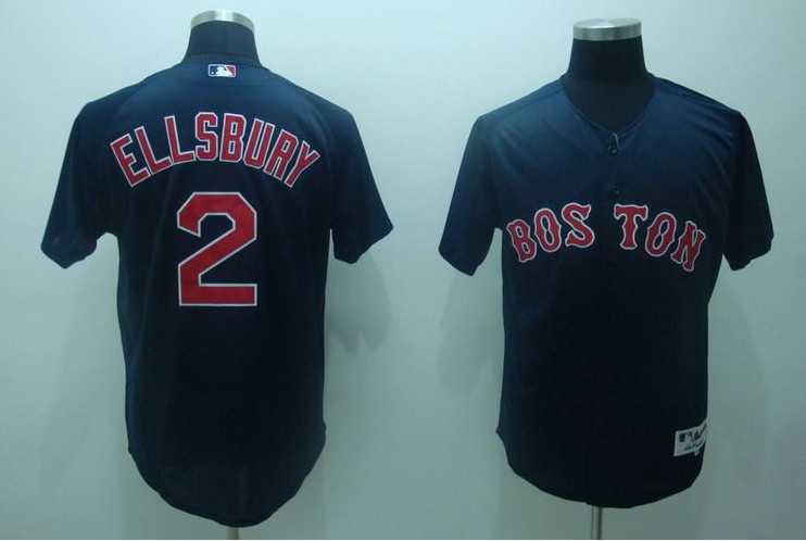 Sox #2 Ellsbury blue #2 Jersey