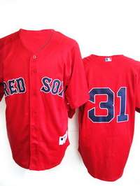 Boston Red Sox #31 Lester MLB Jersey in Red