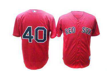 Boston Red Sox #40 John Lackey Jersey in Red